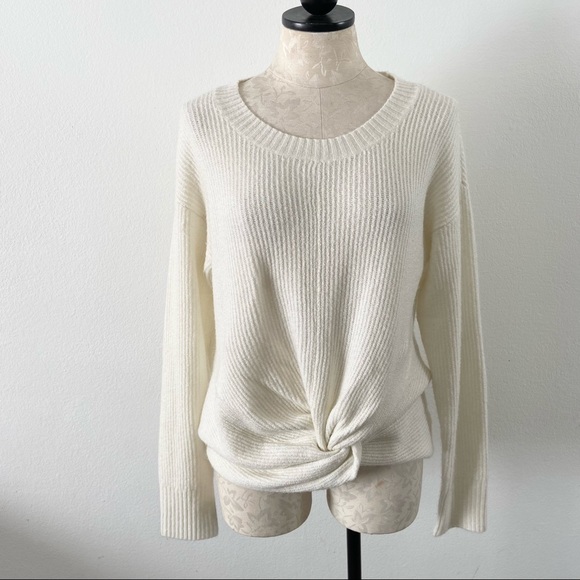 aerie Sweaters - Offline by Aerie white cream soft knit twist front long sleeve sweater top